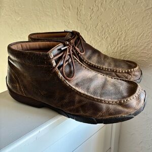 Twisted X Men's Driving Moccasins Chukka Boot Leather Shoes Western 11.5